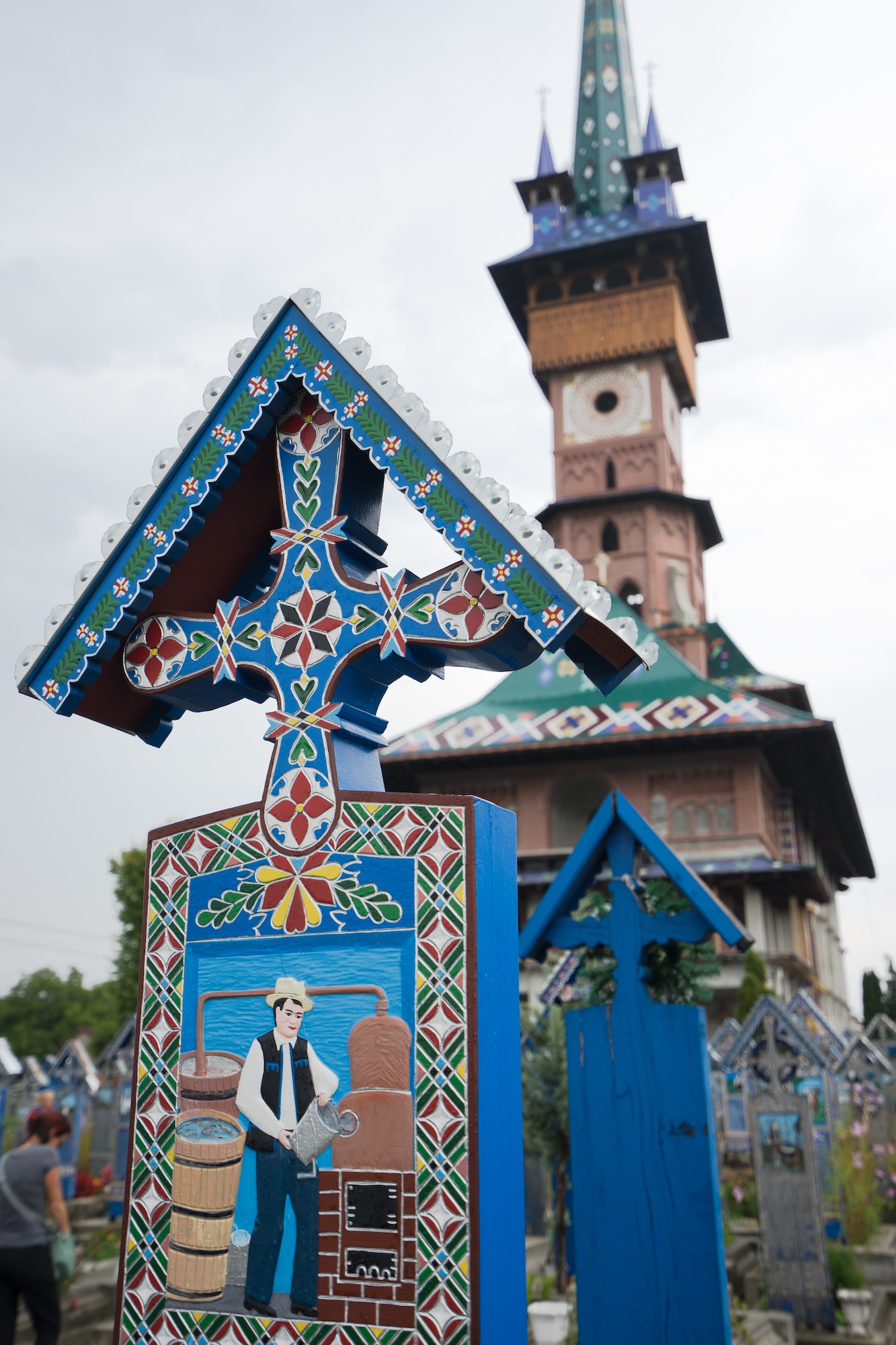 merry cemetary in Sapanta Romania Maramures